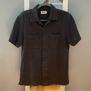 Taylor Stitch Black Casual Button Down Shirt size small
